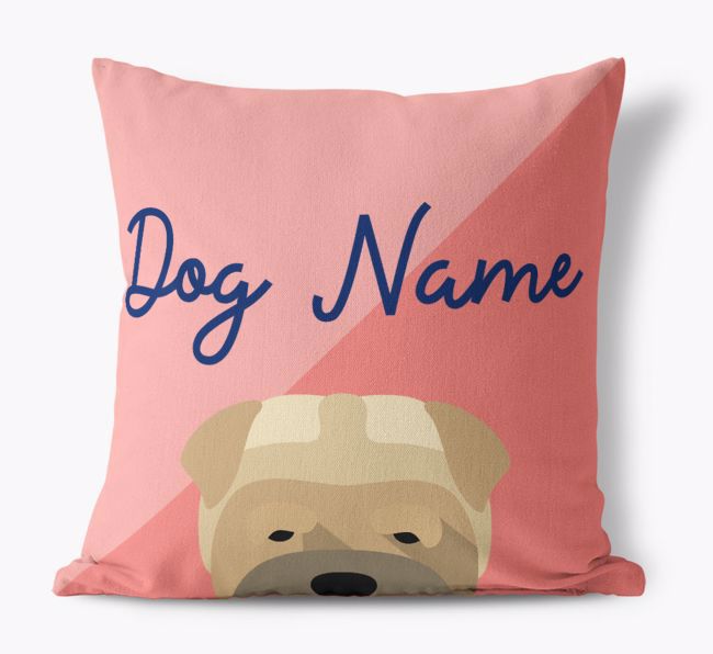 Peeking Name: Personalised {breedFullName} Cushion